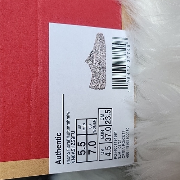 Vans Authentic Mono Floral Marshmallow - Picture 7 of 8